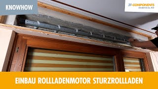 Einbau Rollladenmotor Sturzrollladen  Einstellung Endlagen 3TMOTORS [upl. by Ajnot]