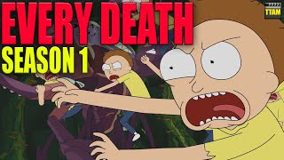 Every Death in Rick and Morty Season 1  Kill Count [upl. by Letsirk977]