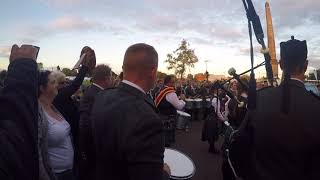 Inveraray and district pipe band celebrate their victory at worlds 2017 [upl. by Lennard]