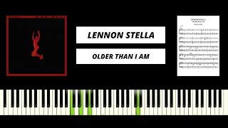 Lennon Stella  Older Than I Am Piano Tutorial amp Cover [upl. by Niassuh560]