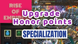 Rise of Empires  Upgrade Honor Points Specialization Eden [upl. by Okiek925]