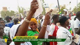 🔴Législatives 2024 étape Louga  Déclaration de cheikh Tidiane YOUM [upl. by Adiesirb555]