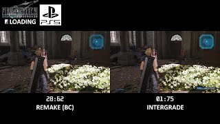 PS5 Final Fantasy 7 Remake vs Intergrade Loading Times 5x speed [upl. by Dabbs]