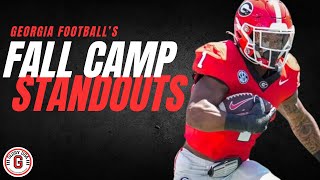 STANDOUT PLAYERS From Georgia Footballs Fall Camp So Far [upl. by Daggna]