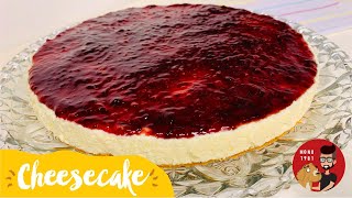 CHEESECAKE Muy Cremoso Sólo 5 minutos de Horno Receta Fácil Sin Huevo  MONO 1981 [upl. by Liuka]