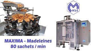 Ensacheuse verticale  Madeleines 80 sachets par min [upl. by Ferrick]