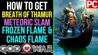 GOD OF WAR Walkthrough Gameplay Part 49  How To Get Breath Of Thamur amp Meteoric Slam [upl. by Kassab]