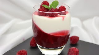 Panna Cotta mit HimbeerGelee Dessert zum Muttertag [upl. by Hulton]