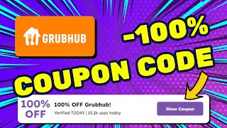 Use This Grubhub Promo Code for FREE Food Grubhub Promo amp Coupon Code 2024 [upl. by Mccullough732]