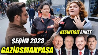 GAZİOSMANPAŞA  KESİNTİSİZ Cumhurbaşkanlığı Sayaçlı Seçim Anketi  Sokak Röportajları  Seçim 2023 [upl. by Midis]