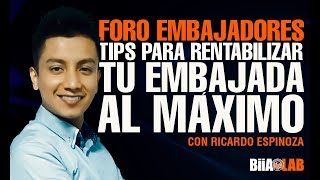 Aprender a Emprender Tips Para rentabilizar tu embajada BiIA LAB al máximo Por Ricardo Espinoza [upl. by Alyce]