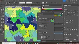 Triangle tessellation pattern edit in Illustrator [upl. by Guttery332]