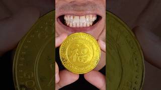 ASMR  Big Chocolate Coin [upl. by Lenor]