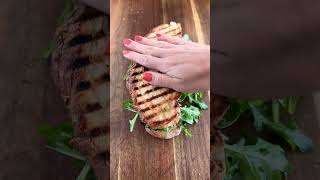 Grilled Eggplant Halloumi Cheese Sandwich Recipe [upl. by Airun]