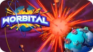 Worbital Gameplay  Destroy The Sun amp Creating Black Holes [upl. by Kape883]