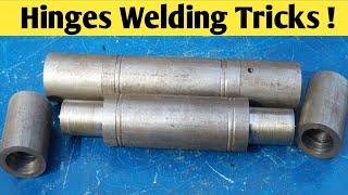 How To Weld Hinges On Metal Gate [upl. by Cotsen]