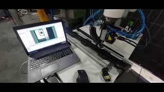 Cognex camera testing for ABB Collaborative robot CRB 15000 GoFa automatic position calibration [upl. by Fabyola]