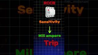 Types of RCCB and uses  RCCB कितने प्रकार के होते है trending youtube shorts [upl. by Hgielra]