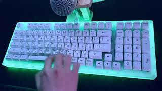 Akko ACR 98 l Akko CS Jelly White l ASMR Sound Test [upl. by Butterfield881]