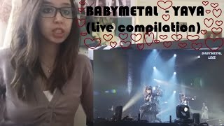 BABYMETAL  YAVA Live compilation  REACTION [upl. by Duester391]