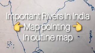 Important Rivers in 🇮🇳India map pointing for students rivers education [upl. by Mareah]