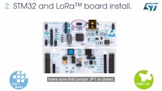 Getting started STM32 Nucleo Pack for LoRa™ technology [upl. by Corella]