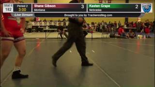 2338 Cadet Men 182 Shane Gibson Montana vs Kasten Grape Nebraska 7860633104 [upl. by Toth823]