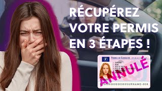 VOTRE PERMIS A ÉTÉ ANNULÉ  ON VOUS MONTRE COMMENT LE RÉCUPÉRER [upl. by Ayela]