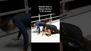 Danielle Kelly vs Mayssa Bastos I in 55 seconds shorts viralvideo [upl. by Menashem]