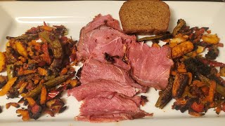 Pastrami  GE Profile Indoor Smoker amp Roasted Veg  Anova Precision Oven [upl. by Rybma964]