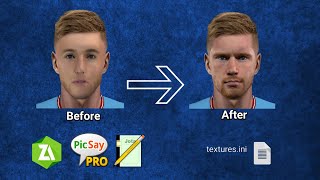 Tutorial  How to add and create new face in pes psp [upl. by Amron925]