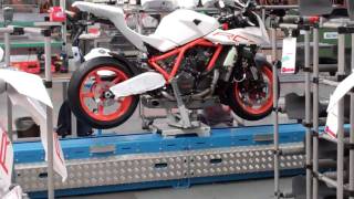 KTM Factory Tour 2011 RC8R production line  6 [upl. by Brian]