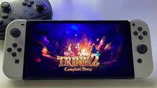 Trine 2 Complete Story  REVIEW  Switch OLED handheld gameplay [upl. by Ahcsat15]