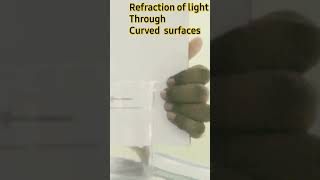 Refraction of light Through curved surfaces [upl. by Ruhtracam]