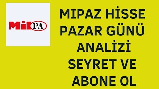 mipaz hisse analiz milliyet pazarlama hisse analizi [upl. by Ogaitnas]