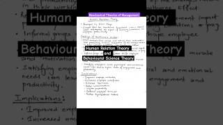 Neoclassical Theories of Management Human Relations Theory and Behavioural Theory bankingtayari [upl. by Kuster]