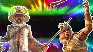 For Honor  All Emote Spams amp Names ARAMUSHA amp SHAMAN [upl. by Anahsor795]