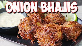 Onion Bhajis Crispy coated soft centered Onion Bhajis Easiest Recipe Ever [upl. by Karla797]