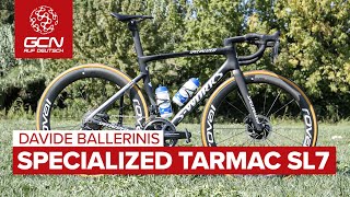 Davide Ballerinis Specialized Tarmac SL7  Deceuninck  Quick Step [upl. by Eulau]