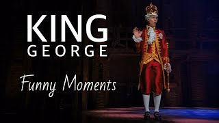 King George  Funny moments  Hamilton Broadway Musical [upl. by Swithbert684]