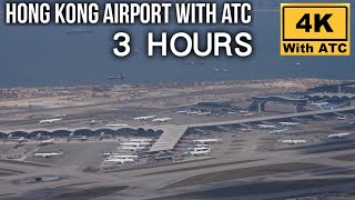 Best Plane Spotting Location Hong Kong Airport with Air Traffic Control [upl. by Niajneb]