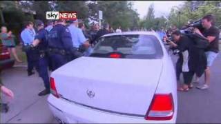 Julia Gillard Australias Prime Minister Rescued By Bodyguards [upl. by Wettam998]