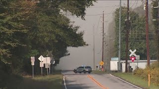 Evacuations underway after fire at BioLab in Rockdale County [upl. by Dlareg]