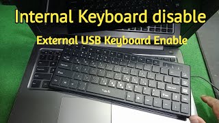 How To Disable Laptop Keyboard And Use External Keyboard Windows 10 [upl. by Enelime]