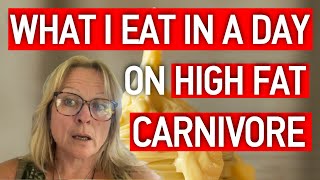 What I Eat in a Day on High Fat Carnivore Diet  8020 [upl. by Yatnahs]