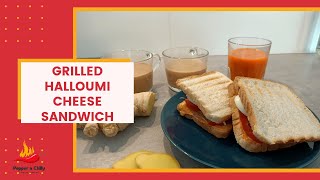 GRILLED HALLOUMI CHEESE SANDWICH  GRILLOWANA KANAPKA Z SEREM HALLOUMI  recipe in Polish amp English [upl. by Possing]