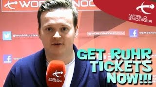 Shaun Murphy says get your Ruhr Tickets NOW [upl. by Nydroj]