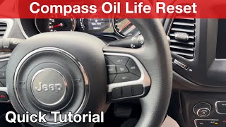 2019 Jeep Compass Oil Life Reset [upl. by Aziaf333]