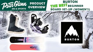 BEST Burton Beginner Snowboard SetUp Womens  W2122 Conversational Review [upl. by Drawets]