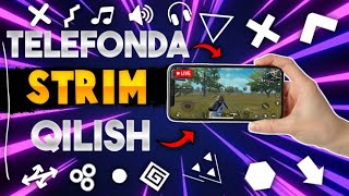 TELEFONDA STRIM QILISH  📱 STREAMLABS PROGRAMMASIDA JONLI EFIR QILISH [upl. by Alyce870]